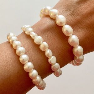 Set of 3 Honora Pearl Stretch Bracelets